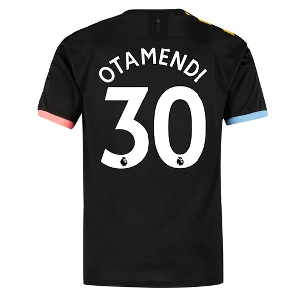 Camiseta Manchester City NO.30 Otamendi Segunda equipo 2019-20 Negro